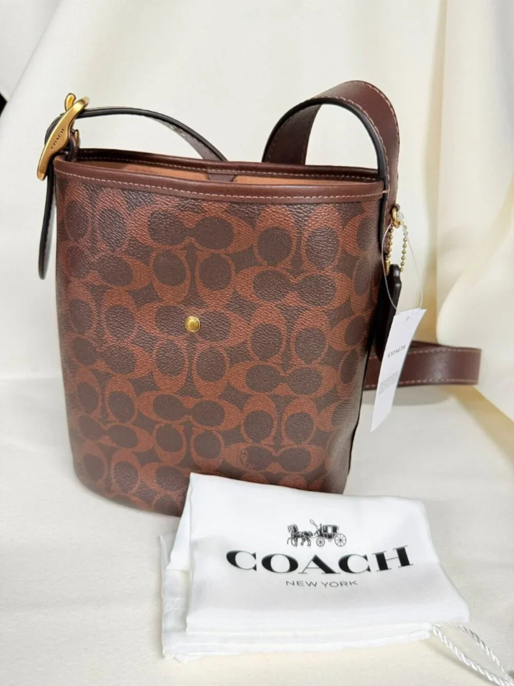 coach Bleecker Bucket Bag 21 In Signature Canvas ccx06